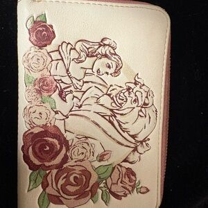 Loungefly Cream and Brown Beauty and the Beast Wallet